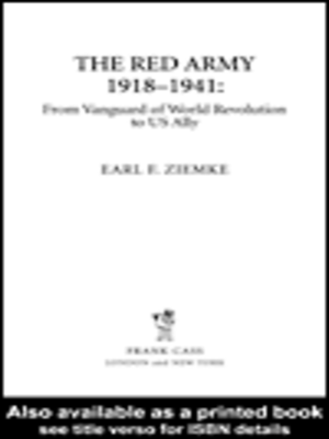 cover image of The Red Army, 1918-1941